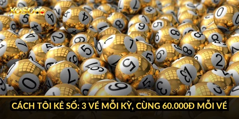 Cách tính tiền lô xiên Xoso66 qua sổ 90 vé tôi ghi từng kỳ 1 Cách tôi kẻ sổ: 3 vé mỗi kỳ, cùng 60.000đ mỗi vé