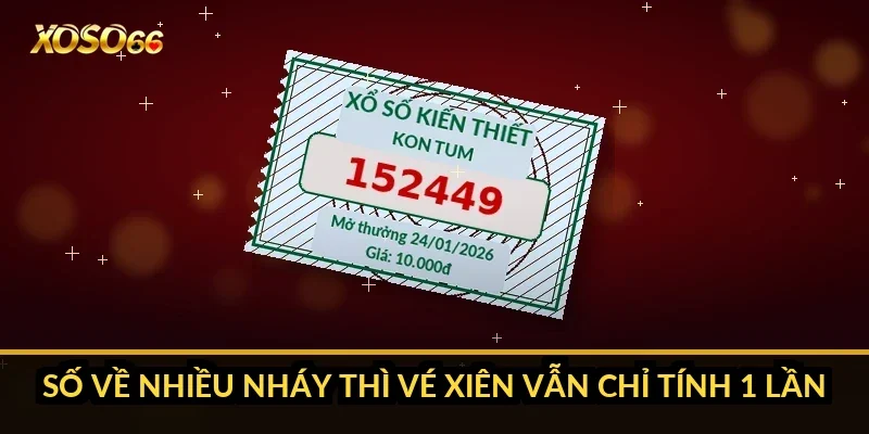 Cách chơi lô xiên Xoso66: vì sao mọi số phải cùng về mới thắng? 2 Số về nhiều nháy thì vé xiên vẫn chỉ tính 1 lần