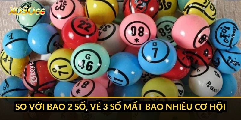 Bao lô 3 số: vì sao miền Bắc chỉ còn 23 lô, miền Nam 17 lô? 2 So với bao 2 số, vé 3 số mất bao nhiêu cơ hội?