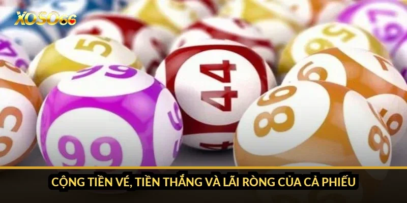 Cách tính tiền xổ số miền Bắc Xoso66: lô, đề, 3 càng và 27 giải 4 Cộng tiền vé, tiền thắng và lãi ròng của cả phiếu
